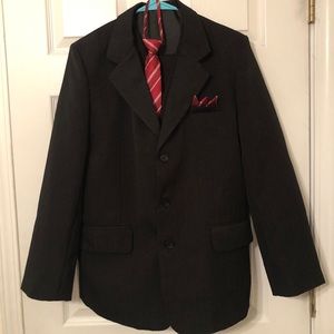 COPY - Youth size 16, 5 piece suit, BlackNbianco